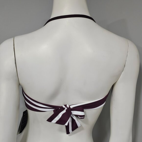 Lauren Ralph Lauren Striped Ring Bandeau Bikini Top - Picture 4 of 9